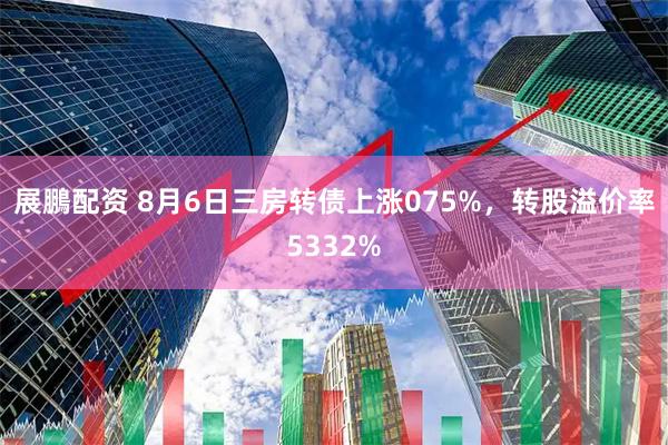 展鵬配资 8月6日三房转债上涨075%，转股溢价率5332%