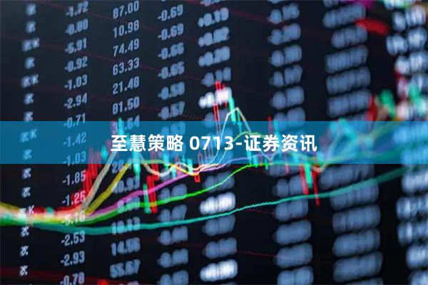至慧策略 0713-证券资讯