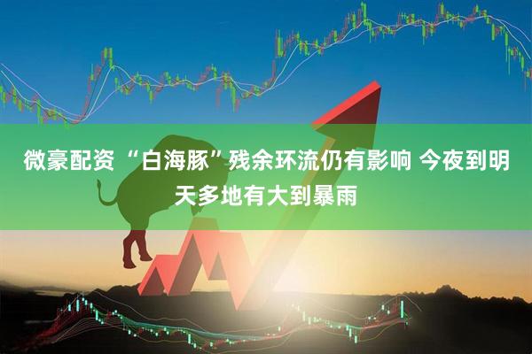 微豪配资 “白海豚”残余环流仍有影响 今夜到明天多地有大到暴雨