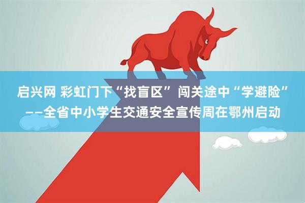 启兴网 彩虹门下“找盲区” 闯关途中“学避险”——全省中小学生交通安全宣传周在鄂州启动